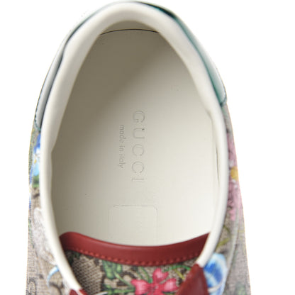 Gucci GG Supreme Monogram Flora Web Womens Ace Sneakers 42 Beige Multicolor Rosso 7 of 13