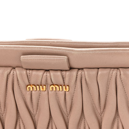Miu Miu Nappa Matelasse Crossbody Cammeo 17 of 17