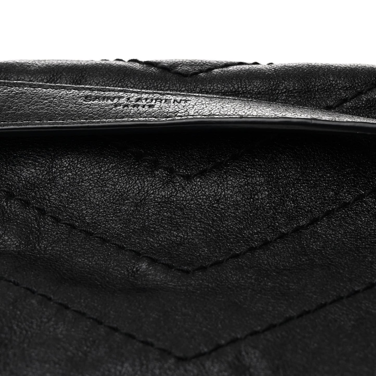 Vintage Lambskin Chevron Monogram Medium Nolita Black