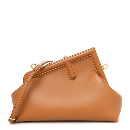Fendi Shiny Nappa Small Fendi First Caramello 1 of 10