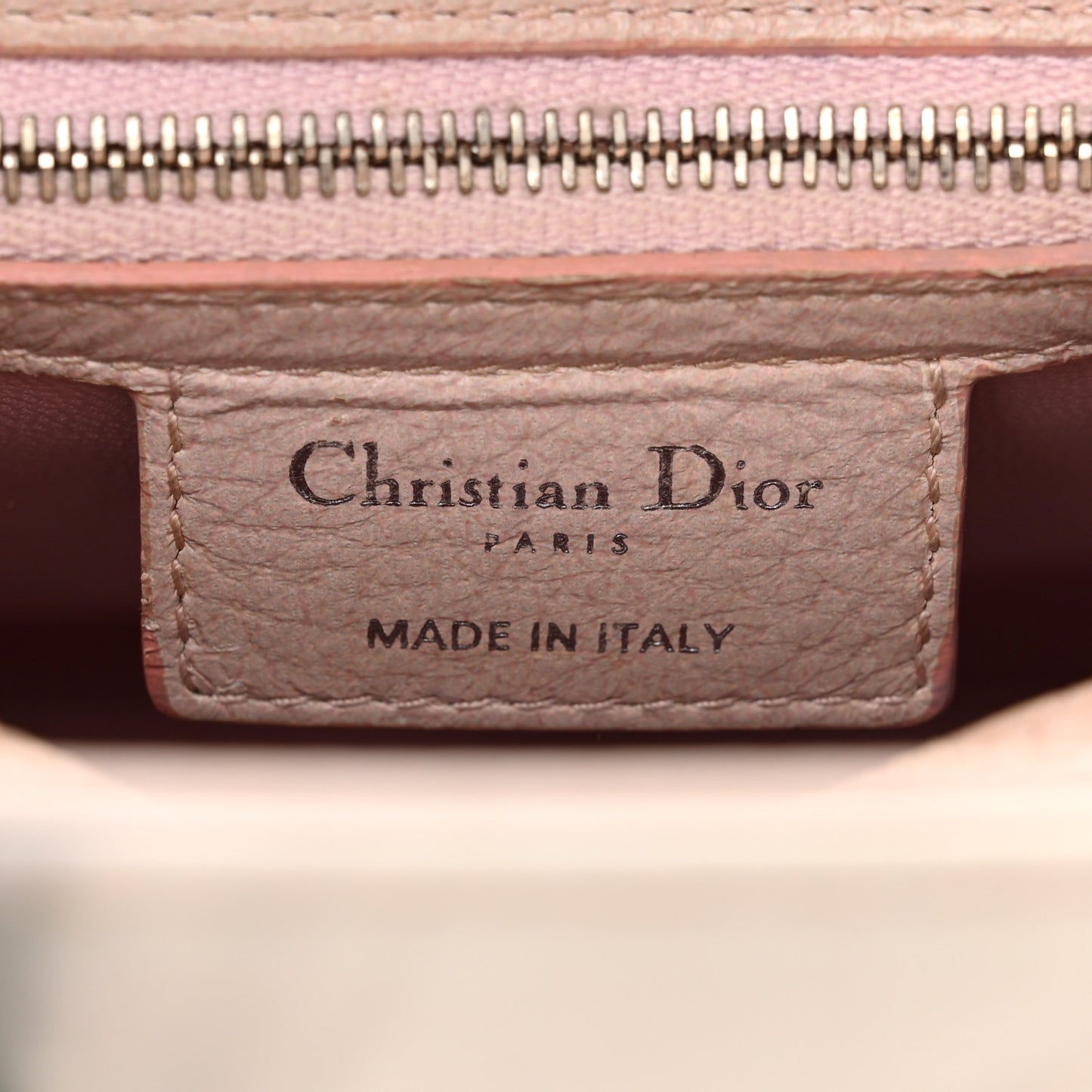 Deerskin Floral Printed Medium Lady Dior Pink