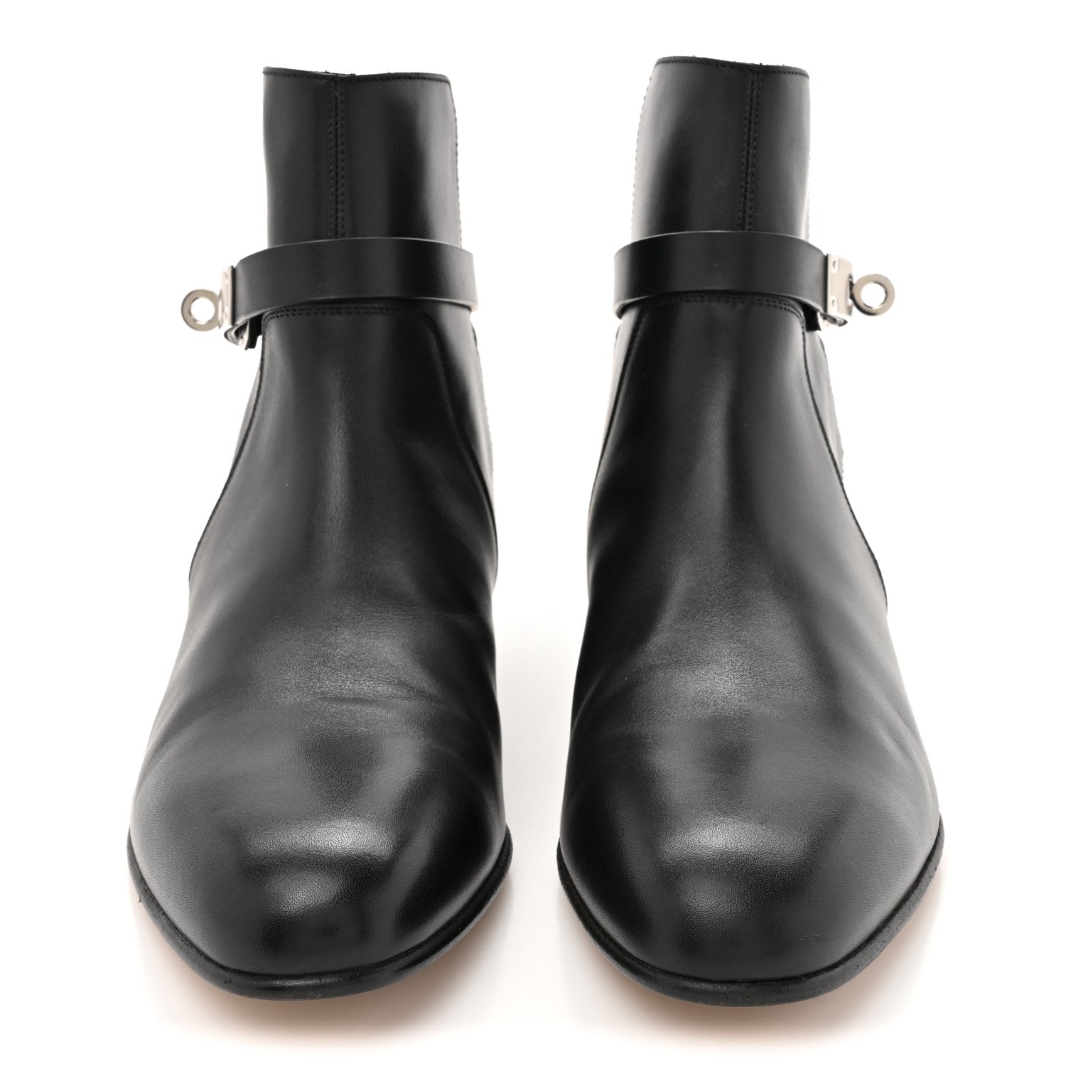 Hermes Calfskin Neo Ankle Boots 38.5 Black 3 of 13