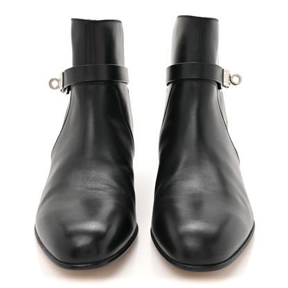 Hermes Calfskin Neo Ankle Boots 38.5 Black 3 of 13