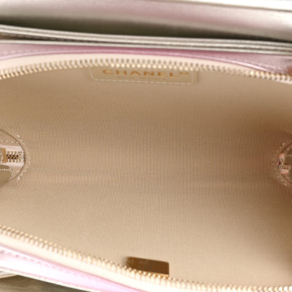 Chanel Metallic Lambskin Like A Wallet Flap Golden Pink 5 of 10