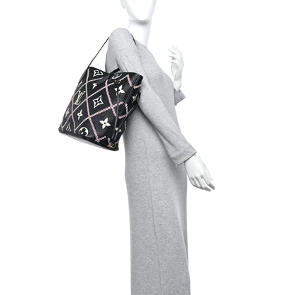 Louis Vuitton Empreinte Monogram Giant Broderies Neverfull MM Black 2 of 10