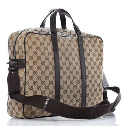 Gucci Monogram Briefcase Dark Brown 3 of 10