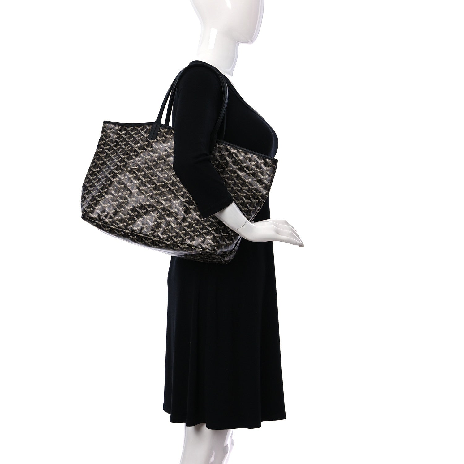 Goyard Goyardine Saint Louis PM Black 2 of 9