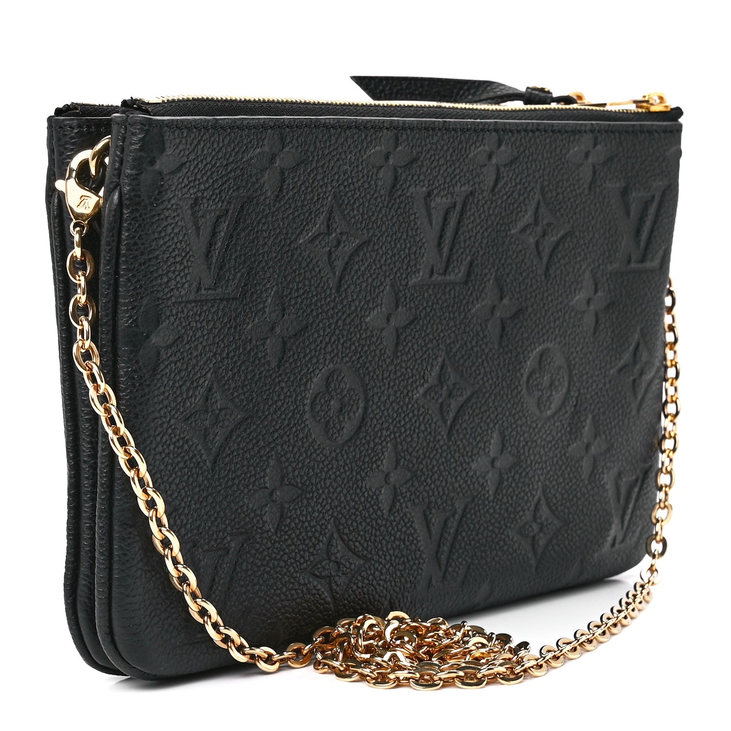 Empreinte Double Zip Pochette Black
