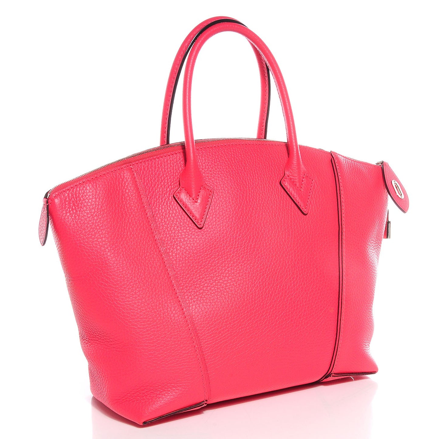 Cuir Taurillon Soft Lockit PM Rose Litchi