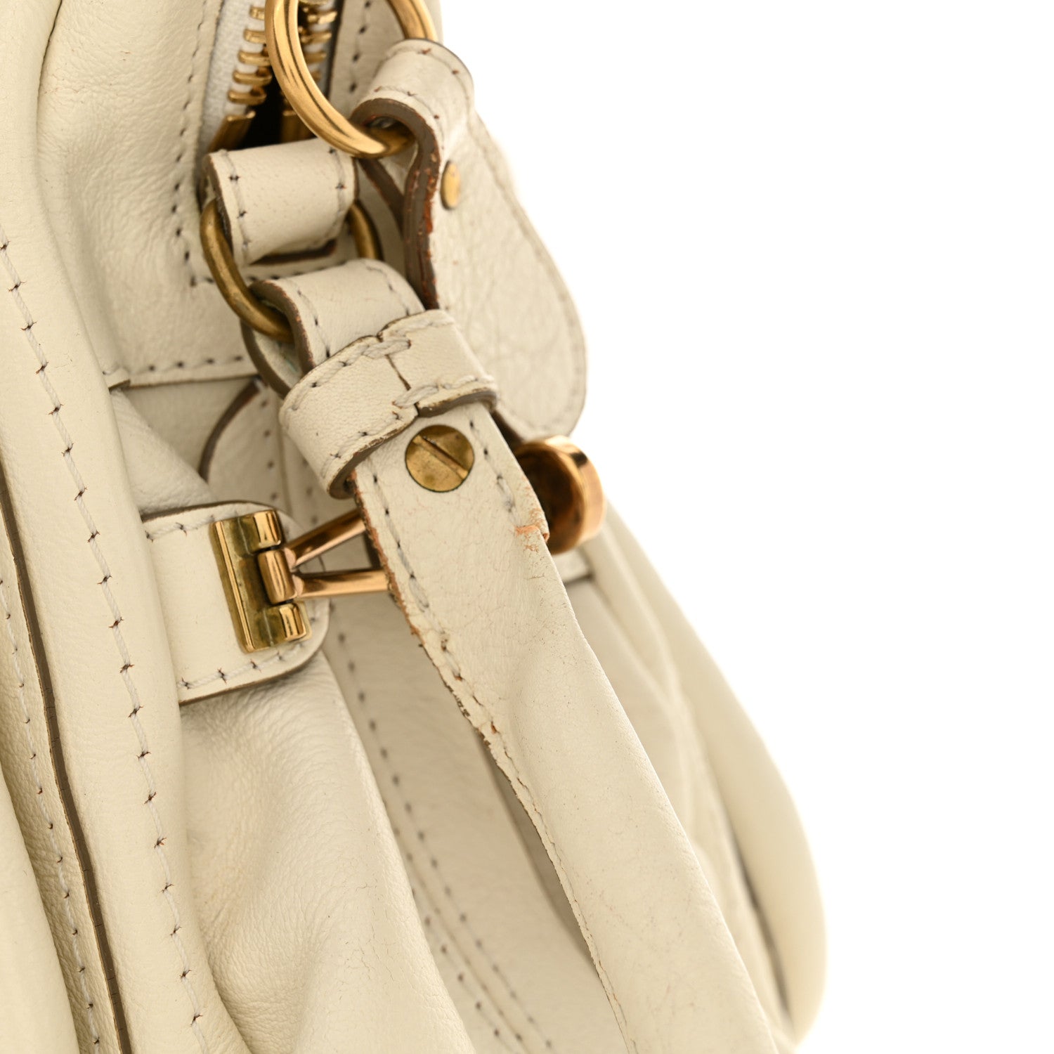 Chloe Calfskin Medium Paraty Cream 17 of 17