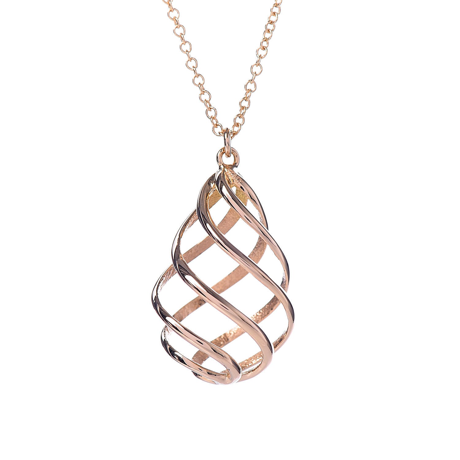 Tiffany 18K Rose Gold Paloma Picasso Venezia Luce Pendant Necklace 4 of 7