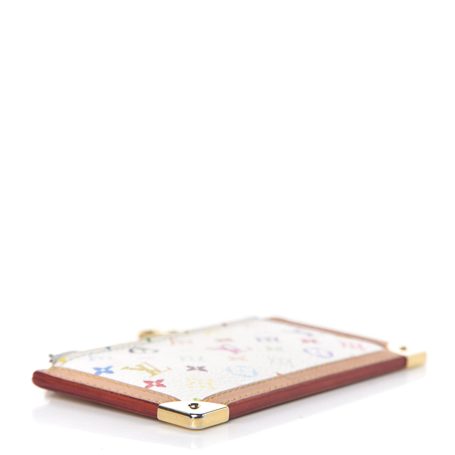 Monogram Multicolor Key Pouch White