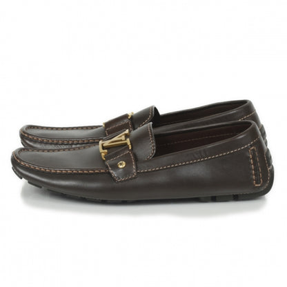 Louis Vuitton Leather Monte Carlo Loafers 9 Cacao Brown 2 of 13
