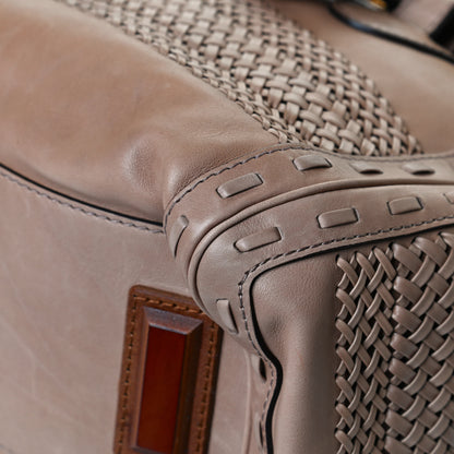 Gucci Calfskin Handmade Large Top Handle Bag Taupe 12 of 15