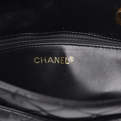 Chanel Patent Quilted Tote Black 6 of 17