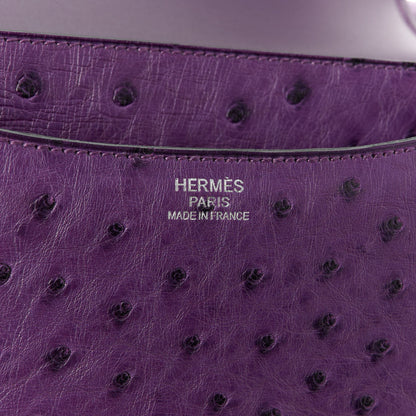 Hermes Ostrich Constance 24 Violine 6 of 11