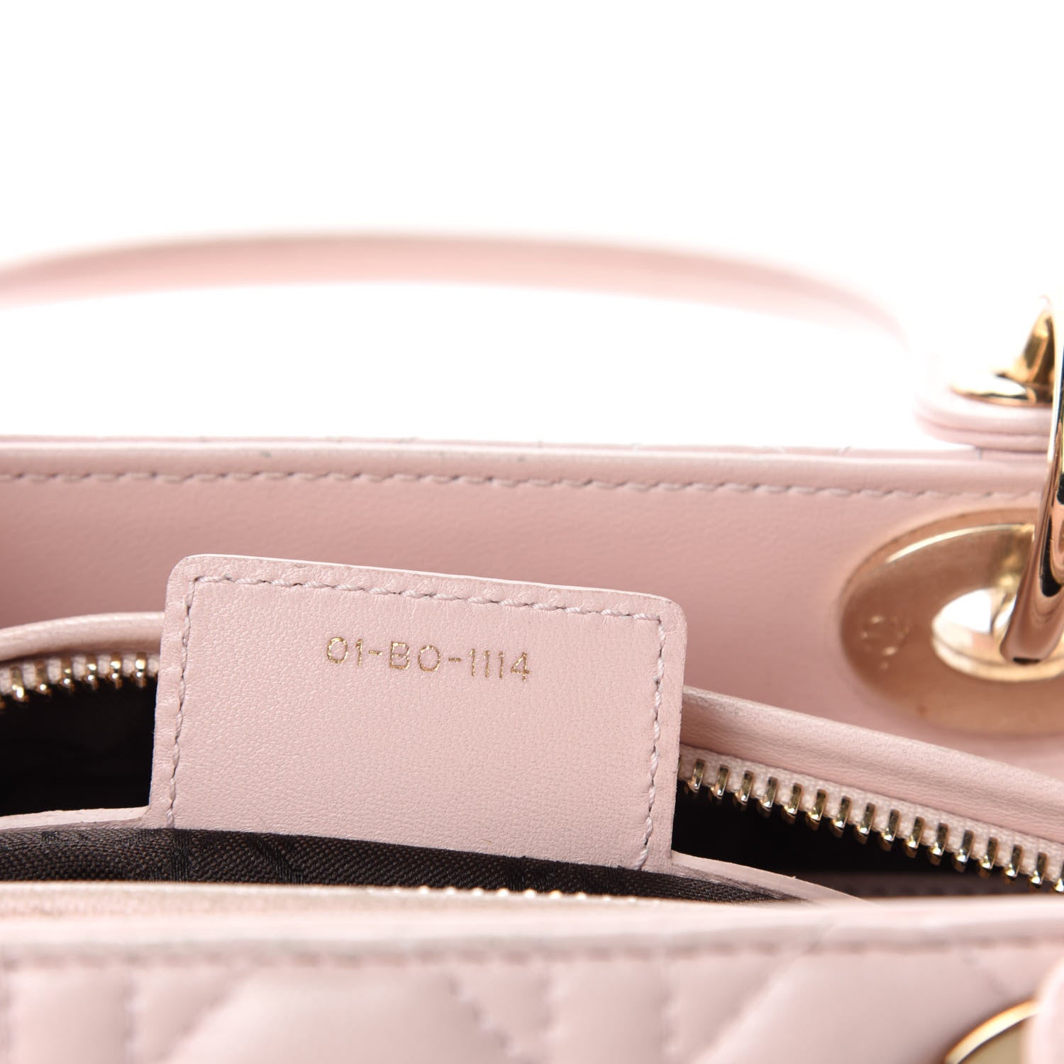 Christian Dior Lambskin Cannage Medium Lady Dior Light Pink 10 of 12