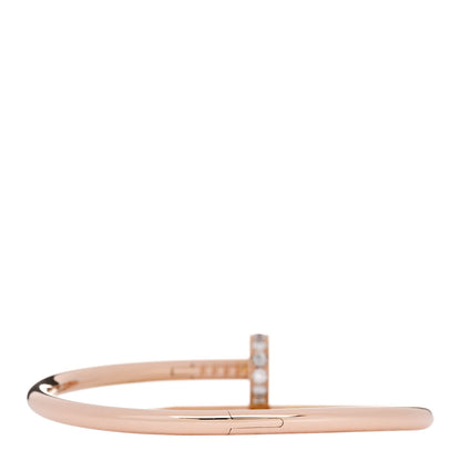 Cartier 18K Pink Gold Diamond Juste Un Clou Bracelet 15 2 of 5