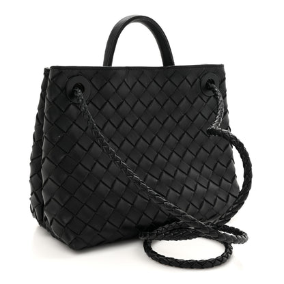 Bottega Veneta Nappa Intrecciato Small Andiamo Shoulder Bag Black 3 of 14
