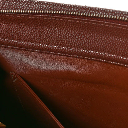 Chanel Metallic Caviar Quilted Shopping Tote Brown 10 of 11
