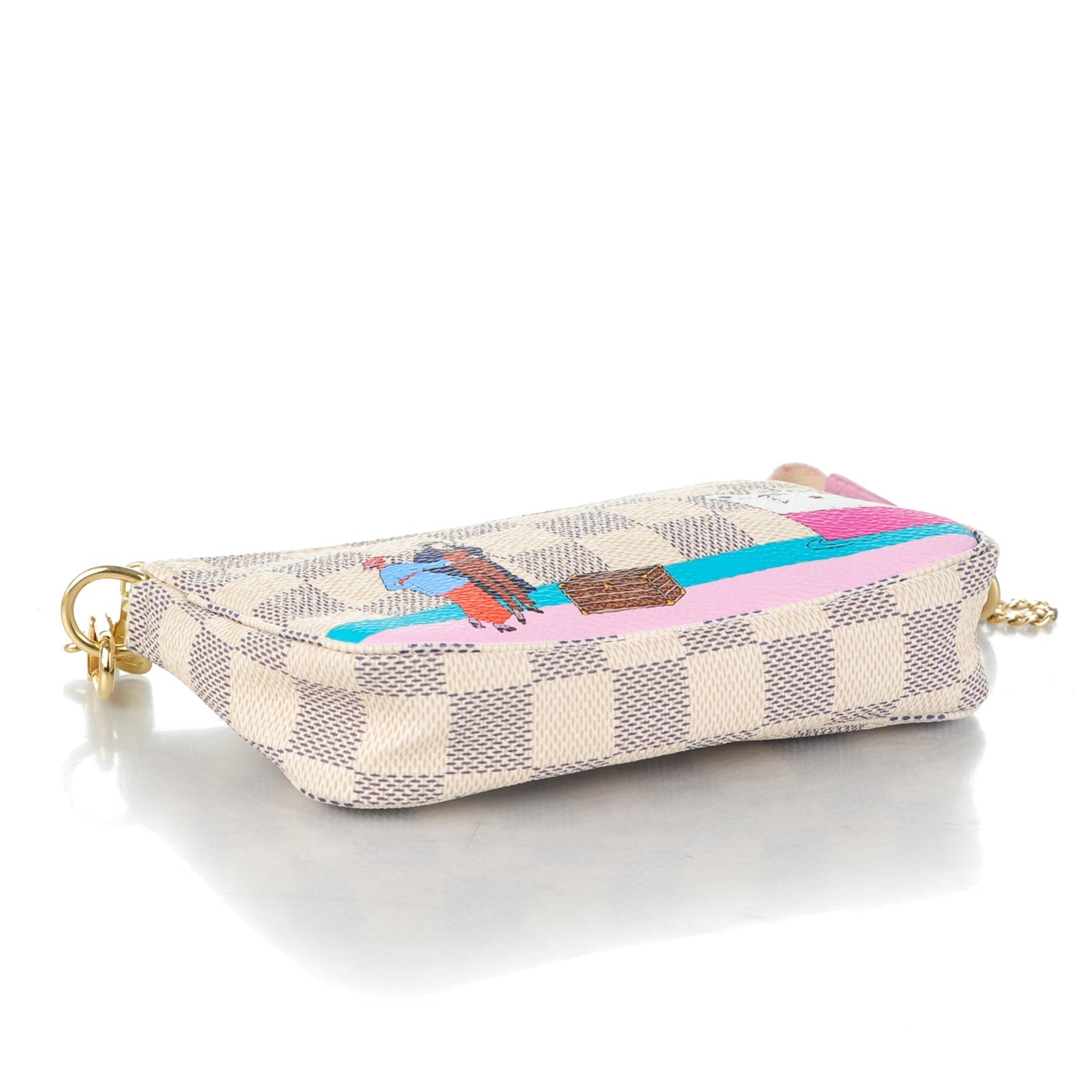Damier Azur 2016 Christmas Animation Mini Pochette Accessories