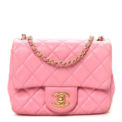 Chanel Lambskin Quilted Mini Pearl Crush Flap Pink 1 of 12