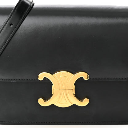 Celine Shiny Calfskin Small Triomphe Black 8 of 10