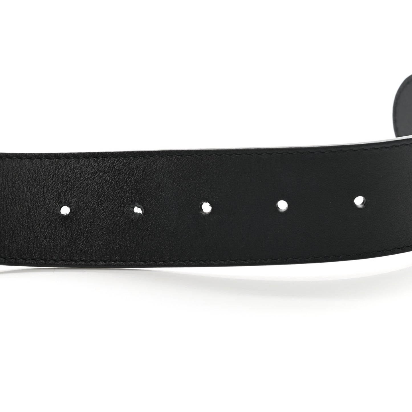 Moon Calfskin Torchon Double G 40mm Belt 85 34 Black