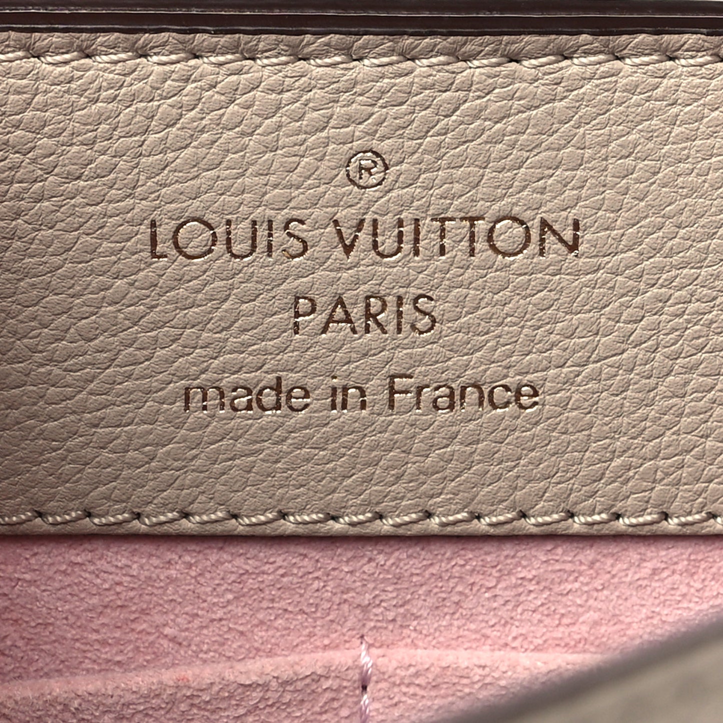 Soft Calfskin Lockme Ever MM Greige