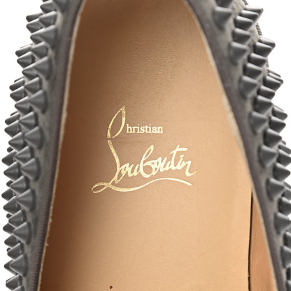 Christian Louboutin Veau Velours Spikes Mens Roller Boat Flat 40 Ombre 8 of 13