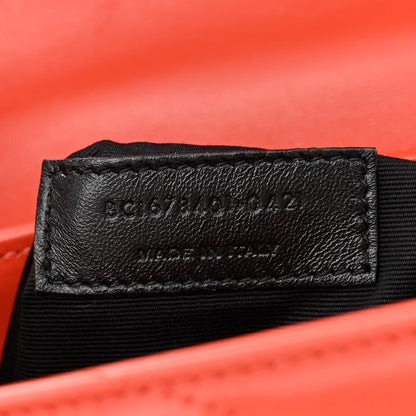 Saint Laurent Calfskin Y Quilted Monogram Toy Loulou Crossbody Bag Coral 7 of 14