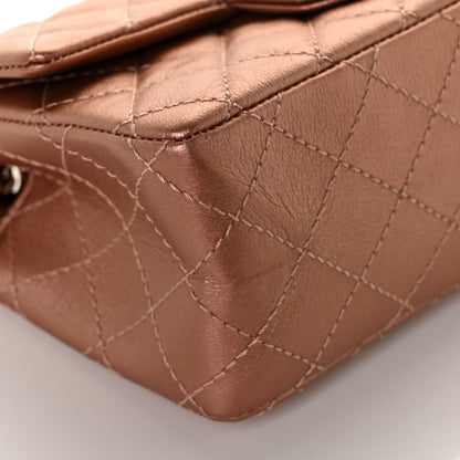 Chanel Metallic Grained Calfskin Quilted 2.55 Reissue Mini Flap Copper Pink 9 of 11