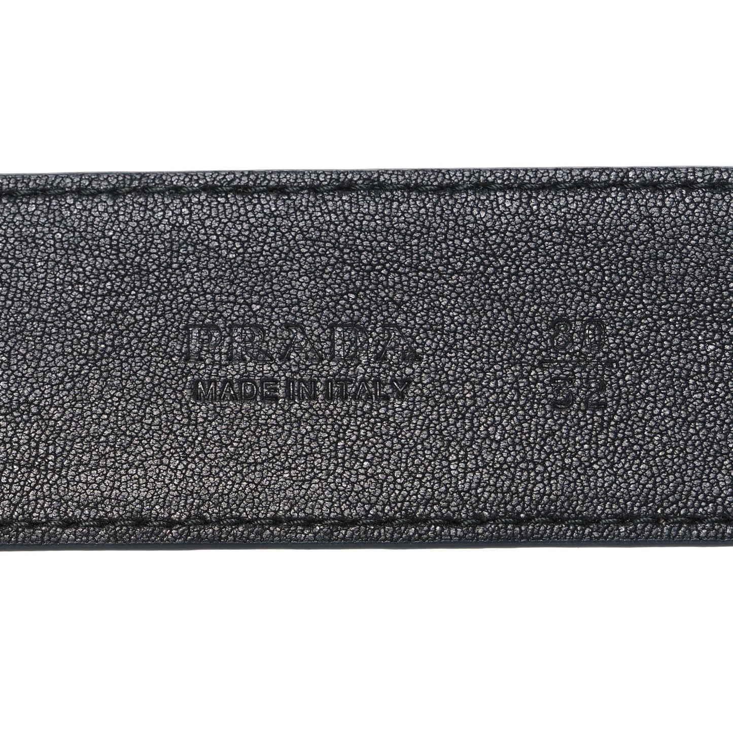 Nappa Square Buckle Belt 80 32 Black