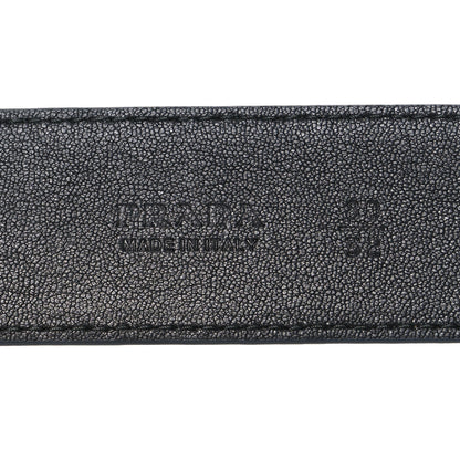 Prada Nappa Square Buckle Belt 80 32 Black 5 of 5