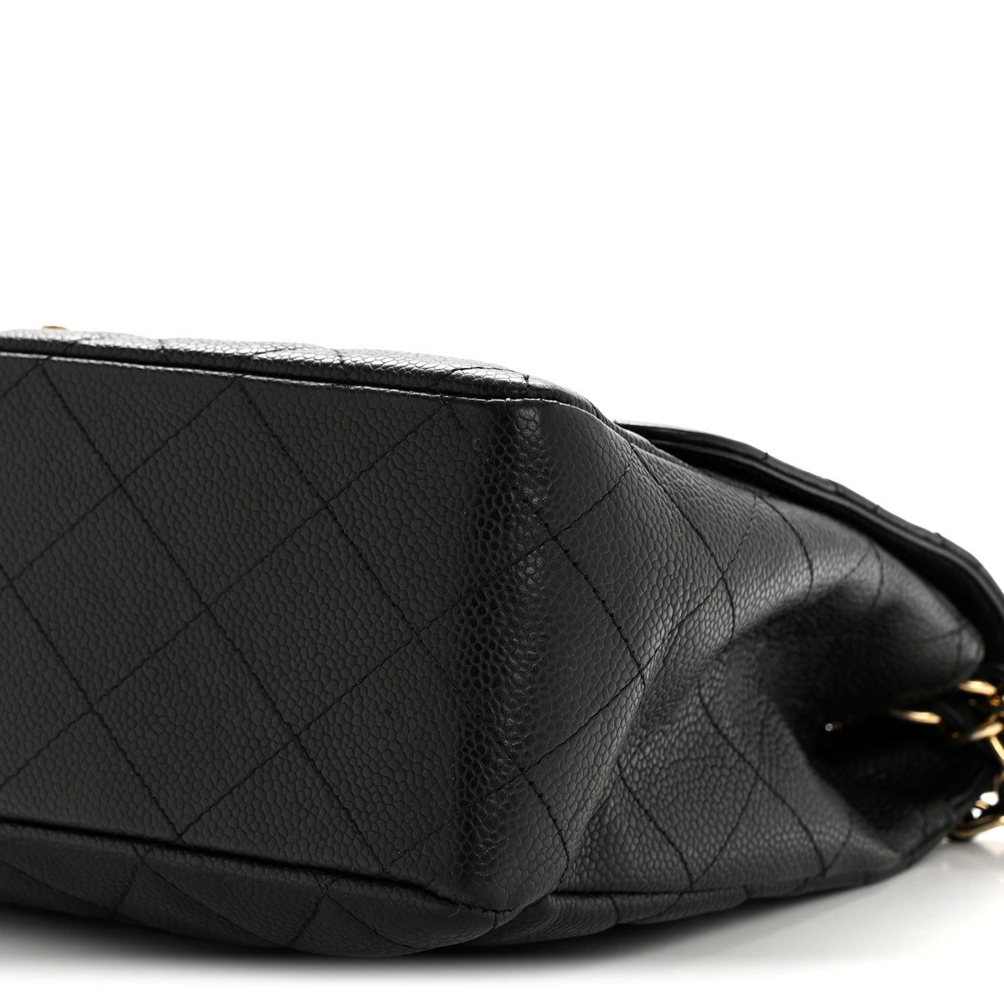 Caviar Quilted Jumbo Single Flap Black