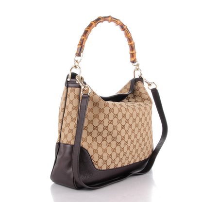 Gucci Monogram Diana Medium Bamboo Shoulder Bag Brown 3 of 7
