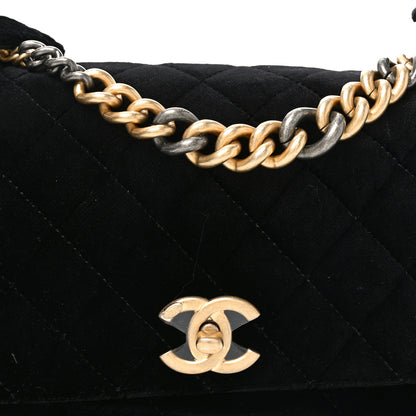 Chanel Velvet Quilted Small Camellia Flap Black 8 of 10