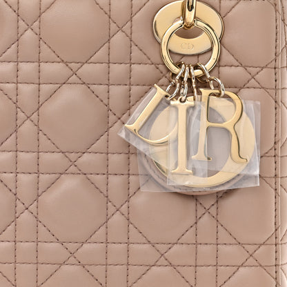 Christian Dior Lambskin Cannage Small Lucky Badges My Lady Dior Taupe 8 of 11