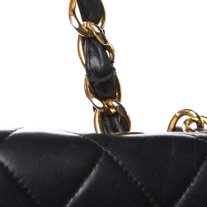 Chanel Lambskin Quilted Jumbo Single Flap Black 16 of 21
