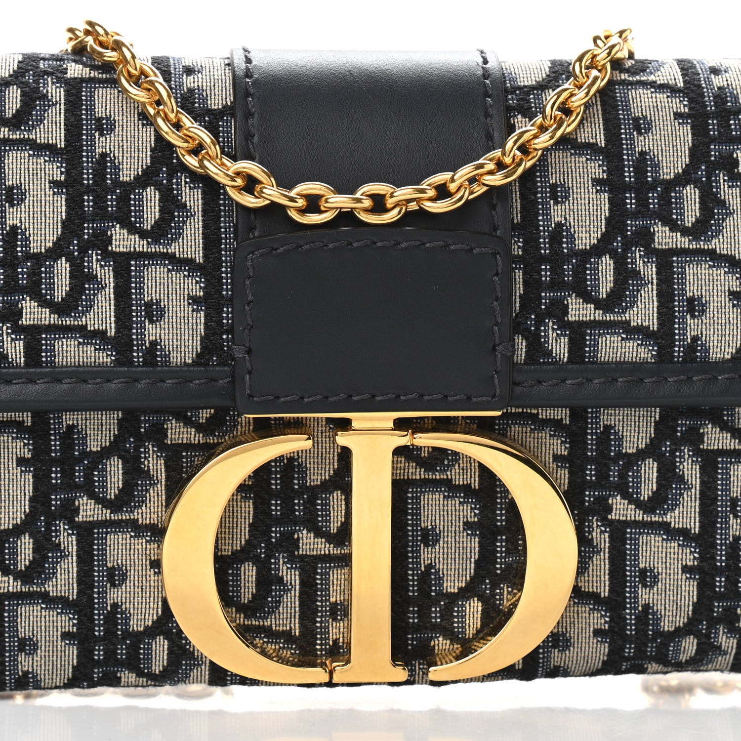 Christian Dior Oblique 30 Montaigne Chain Pouch Blue 7 of 9