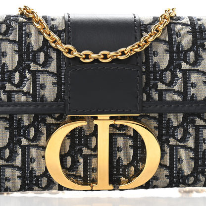 Christian Dior Oblique 30 Montaigne Chain Pouch Blue 7 of 9