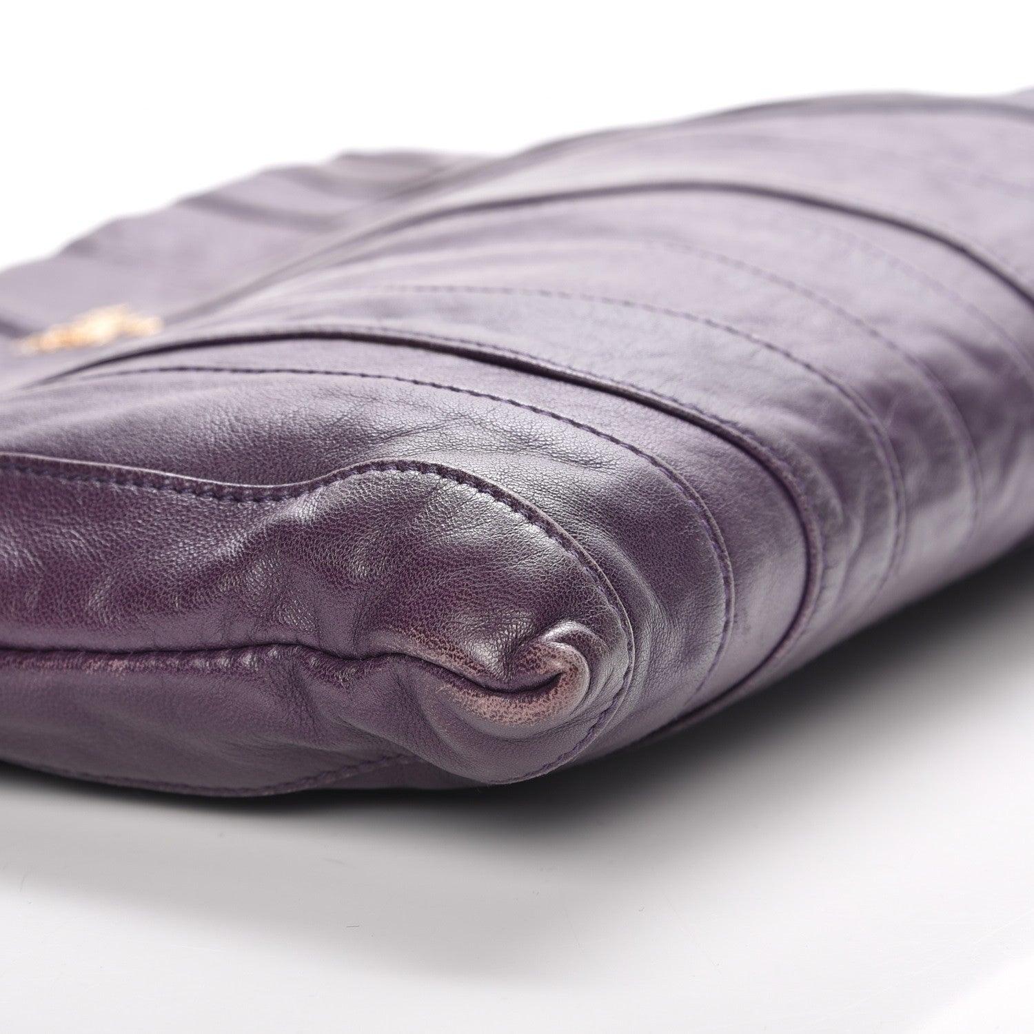 Prada Nappa Stripes Clutch Viola 9 of 10