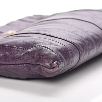 Prada Nappa Stripes Clutch Viola 9 of 10