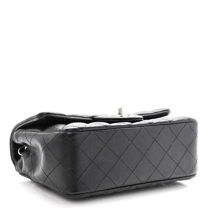 Chanel Lambskin Quilted Mini Rectangular Flap Black 4 of 10