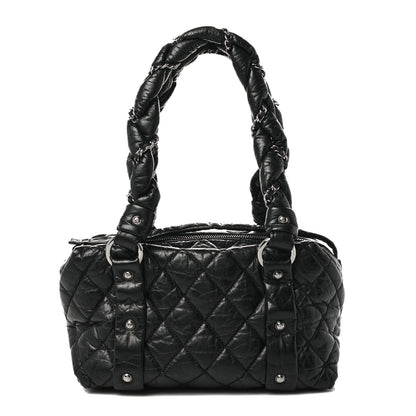 Chanel Distressed Lambskin Small Lady Braid Tote Black 1 of 9