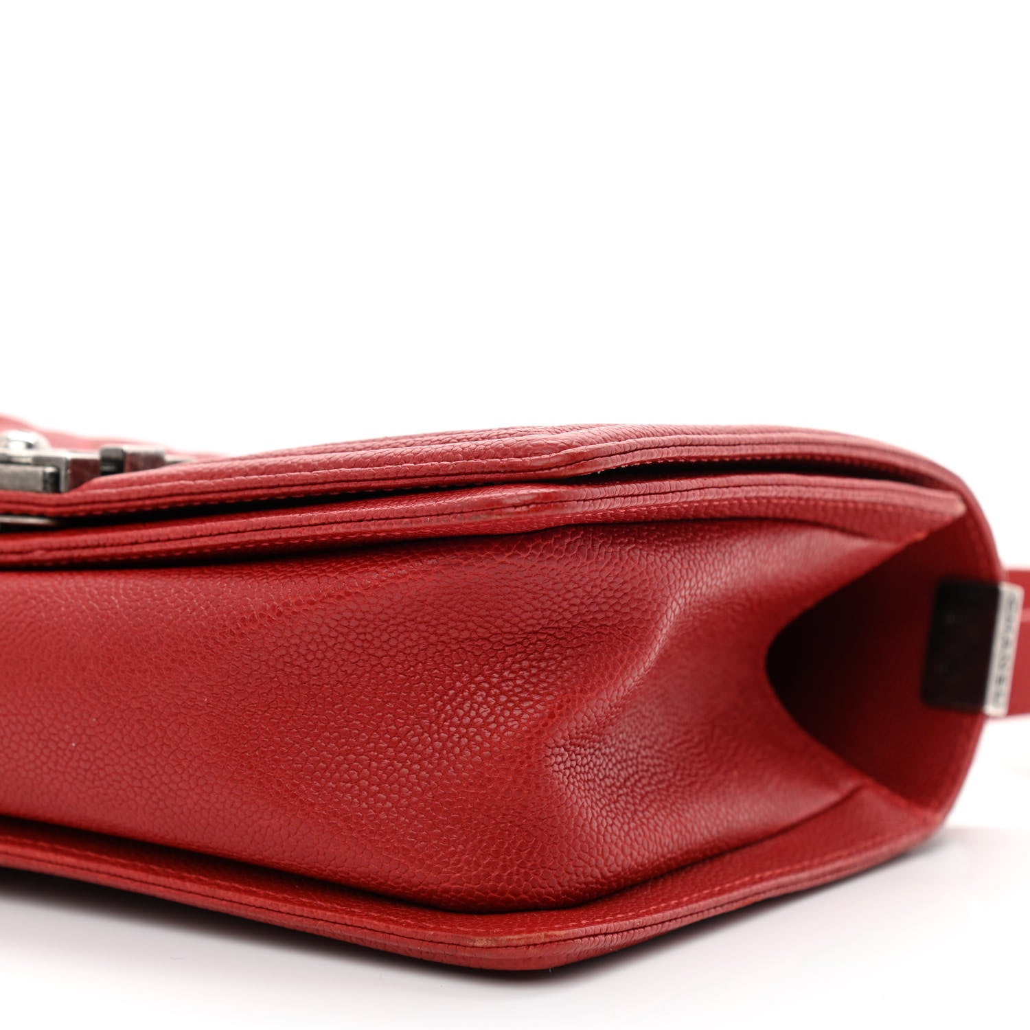 Chanel Caviar Quilted Medium Boy Flap Red 10 of 11