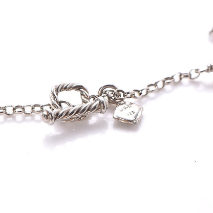 David Yurman Sterling Silver Freshwater Pearl Bead Chain Necklace 5 of 5