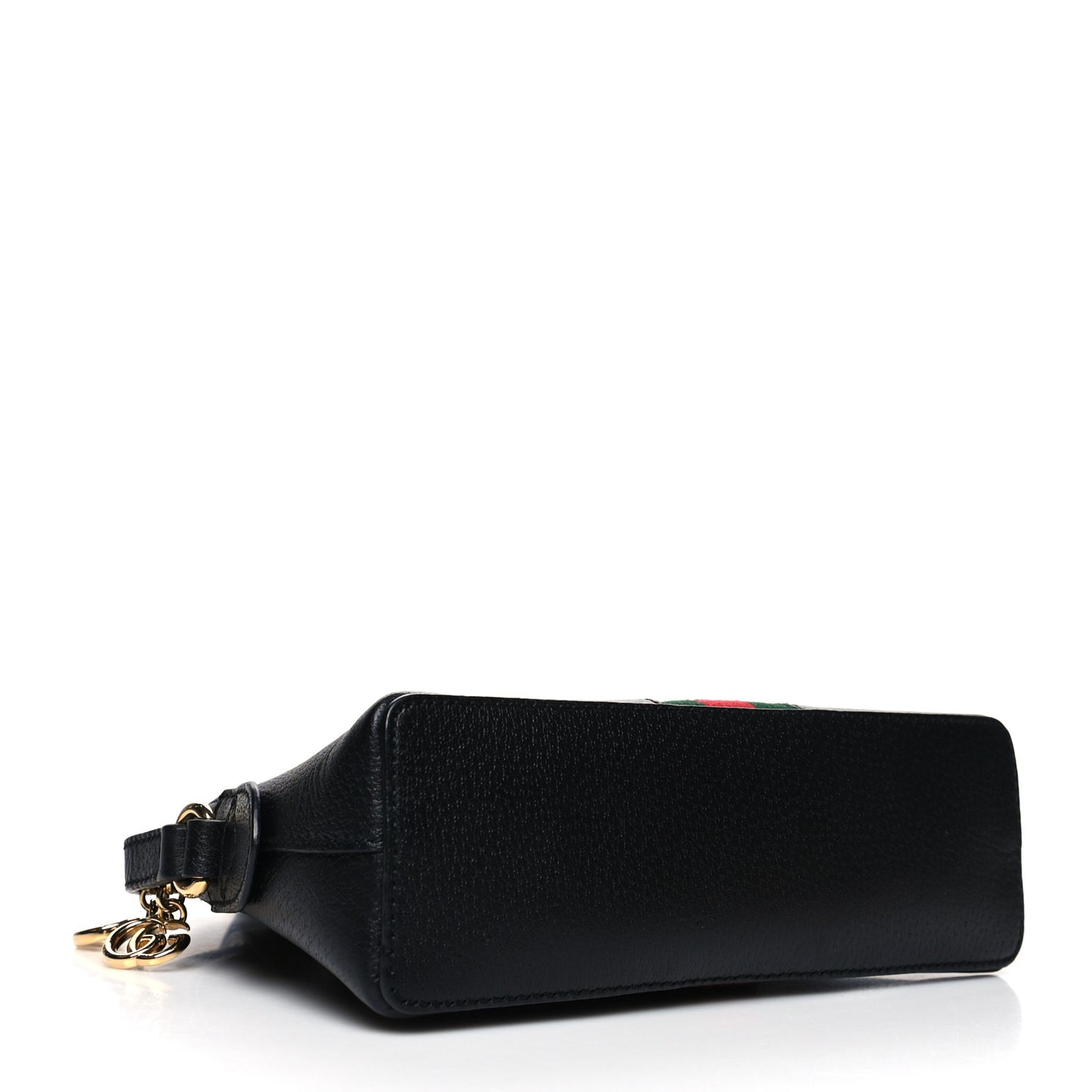 Calfskin GG Web Small Ophidia Dome Shoulder Bag Black