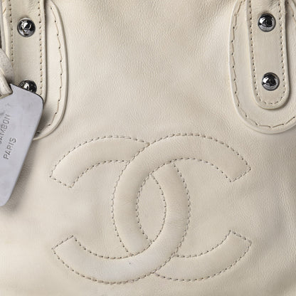 Chanel Calfskin Small CC Bowler White 11 of 11