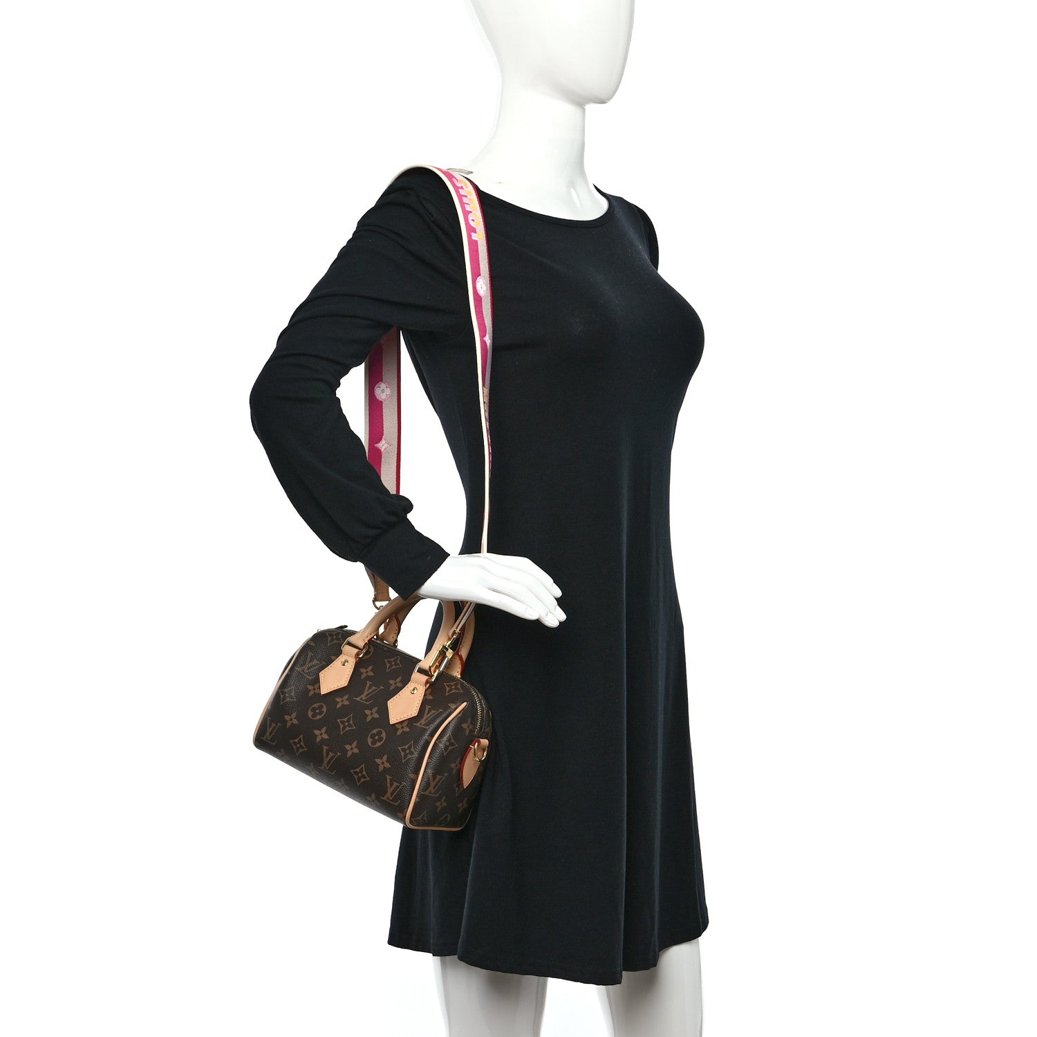 Louis Vuitton Monogram Speedy Bandouliere 20 Fuchsia 2 of 10
